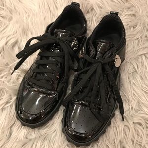 Moncler women fifi low top sneaker black sz 37